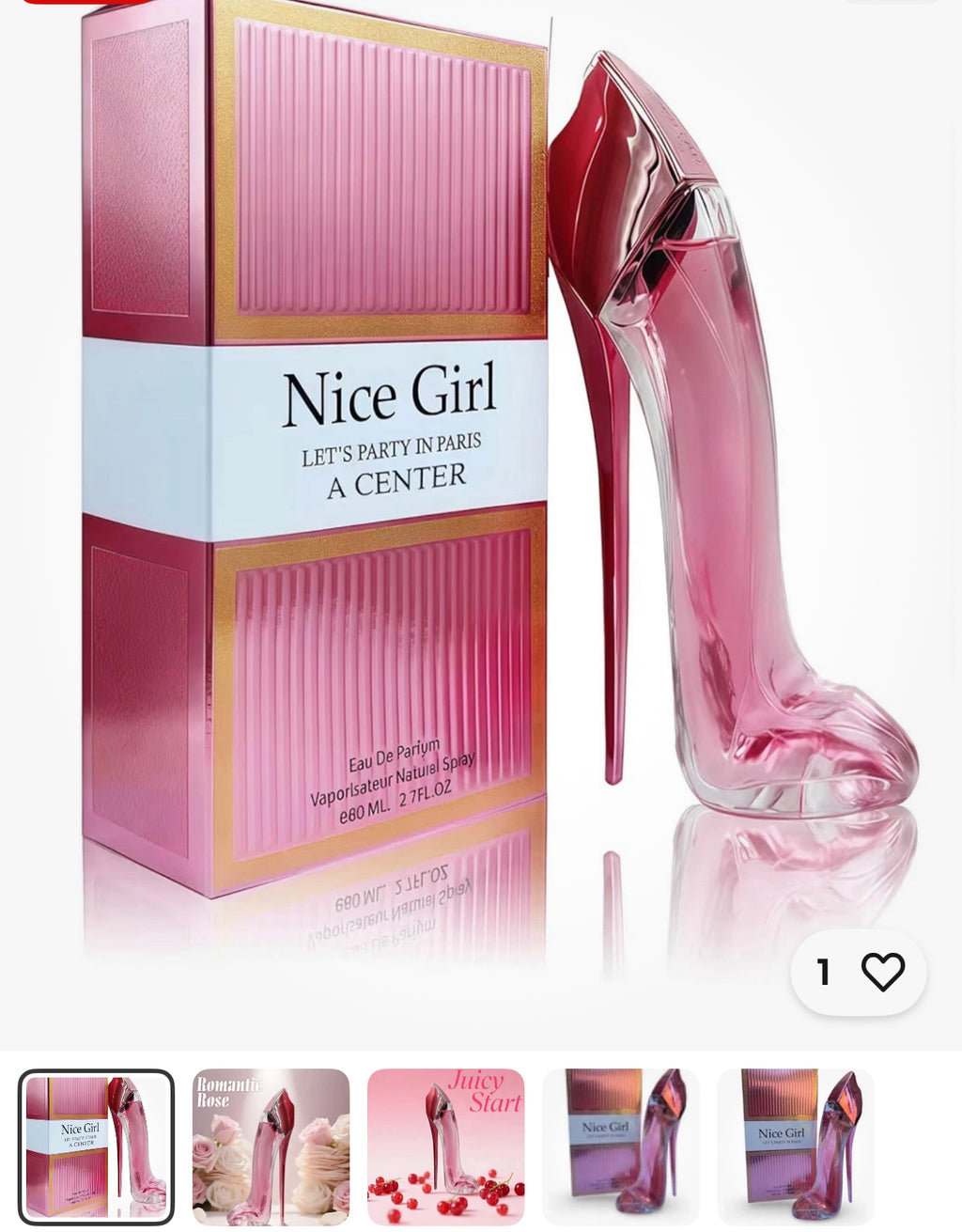 product Nice Girl
LET'S PARTY IN PARIS
EAU DE PARFUM SPRAY
• FOR WOMEN